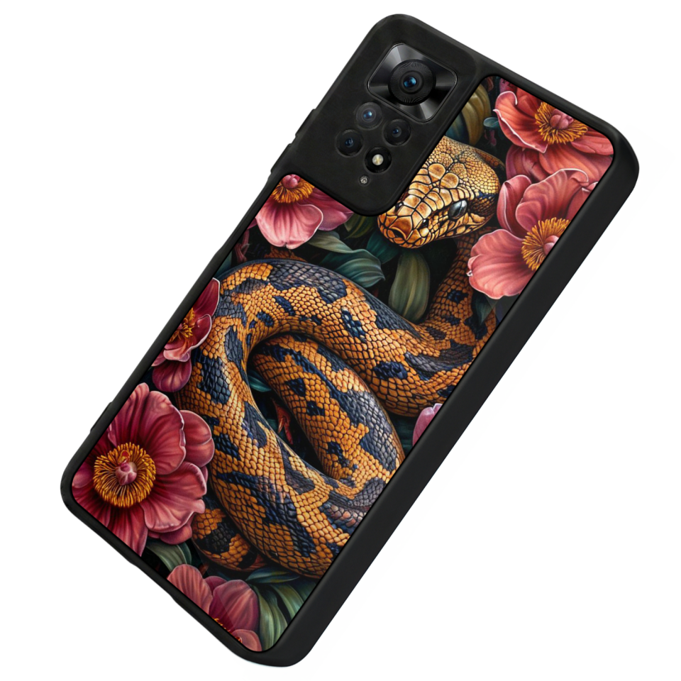 Xiaomi Redmi Note 11 Pro Uyumlu Yılan Tasarımlı Glossy Premium Kılıf