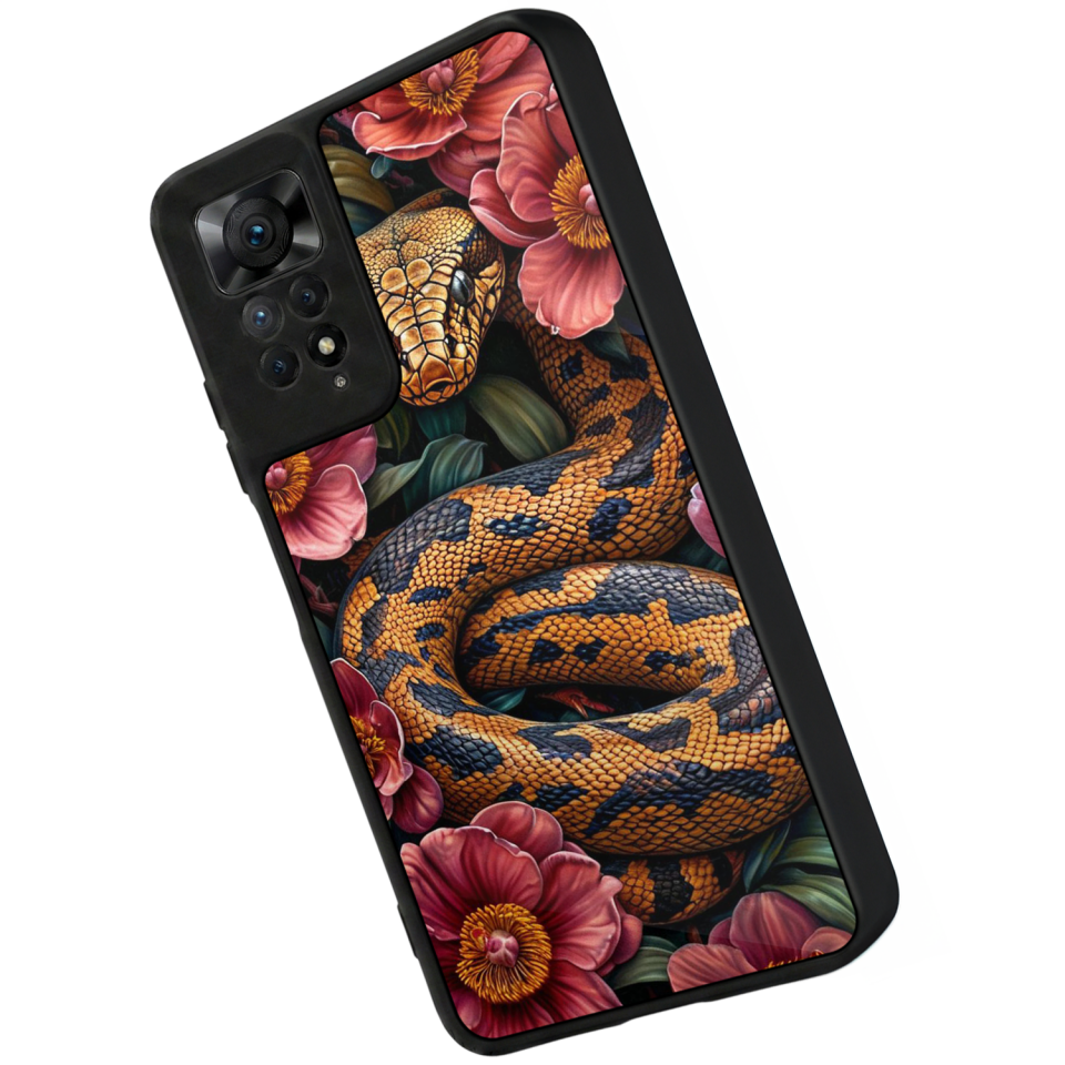 Xiaomi Redmi Note 11 Pro Uyumlu Yılan Tasarımlı Glossy Premium Kılıf