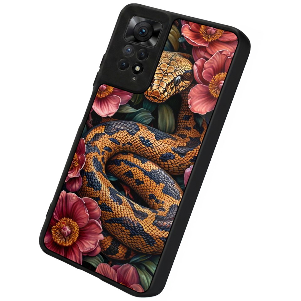 Xiaomi Redmi Note 11 Pro Uyumlu Yılan Tasarımlı Glossy Premium Kılıf