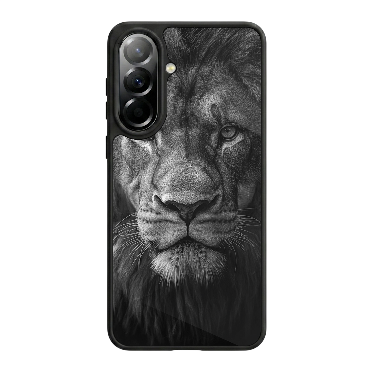 Samsung Galaxy A37 Uyumlu Aslan Tasarımlı Glossy Premium Kılıf