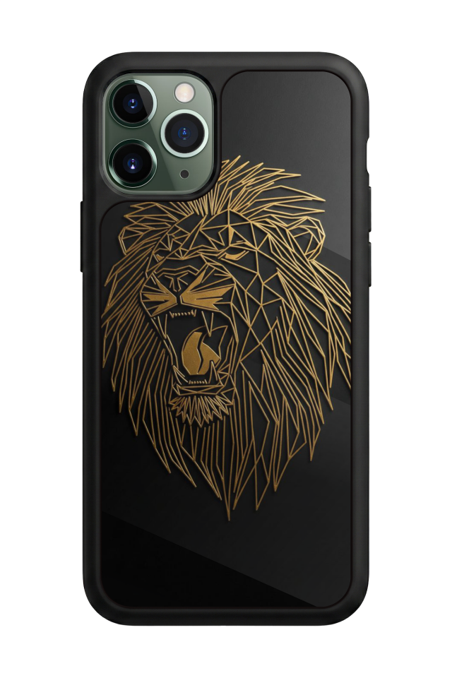iPhone 11 Pro Max Uyumlu Aslan Tasarımlı Glossy Premium Kılıf