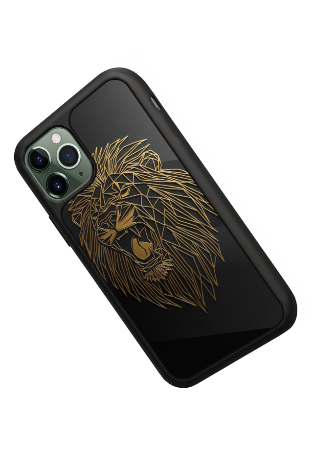 iPhone 11 Pro Max Uyumlu Aslan Tasarımlı Glossy Premium Kılıf