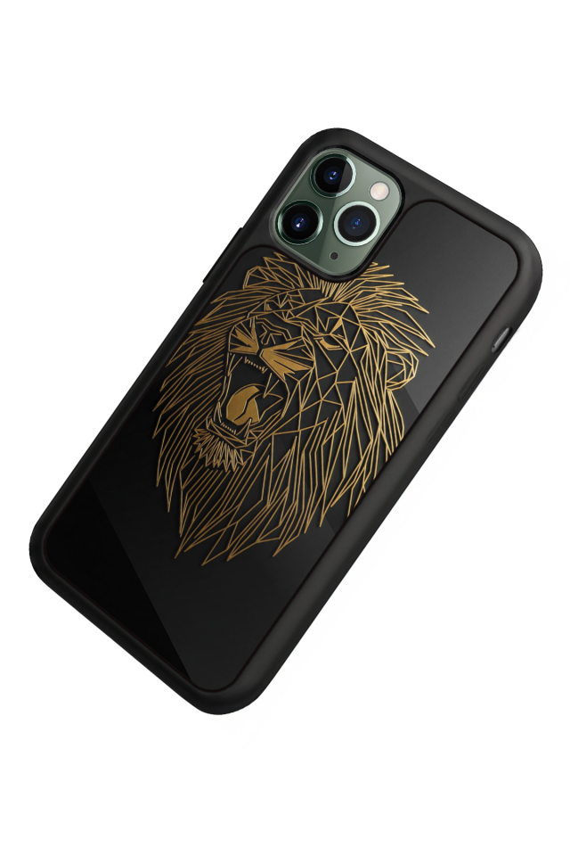 iPhone 11 Pro Max Uyumlu Aslan Tasarımlı Glossy Premium Kılıf
