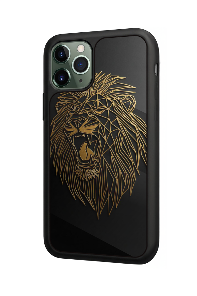 iPhone 11 Pro Max Uyumlu Aslan Tasarımlı Glossy Premium Kılıf