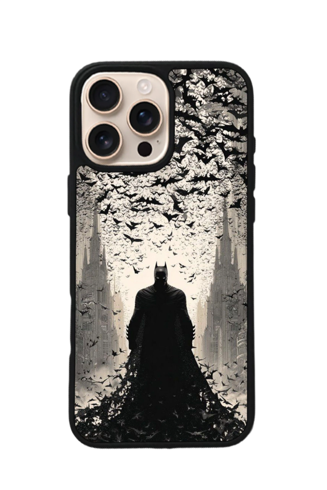 iPhone 16 Pro Uyumlu Batman Tasarımlı Glossy Premium Kılıf