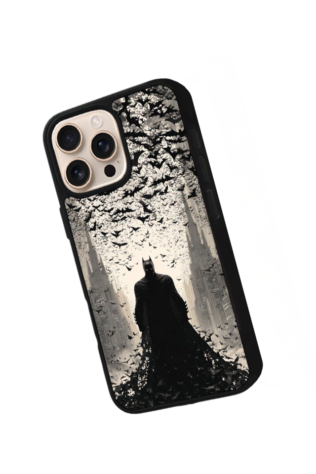 iPhone 16 Pro Uyumlu Batman Tasarımlı Glossy Premium Kılıf