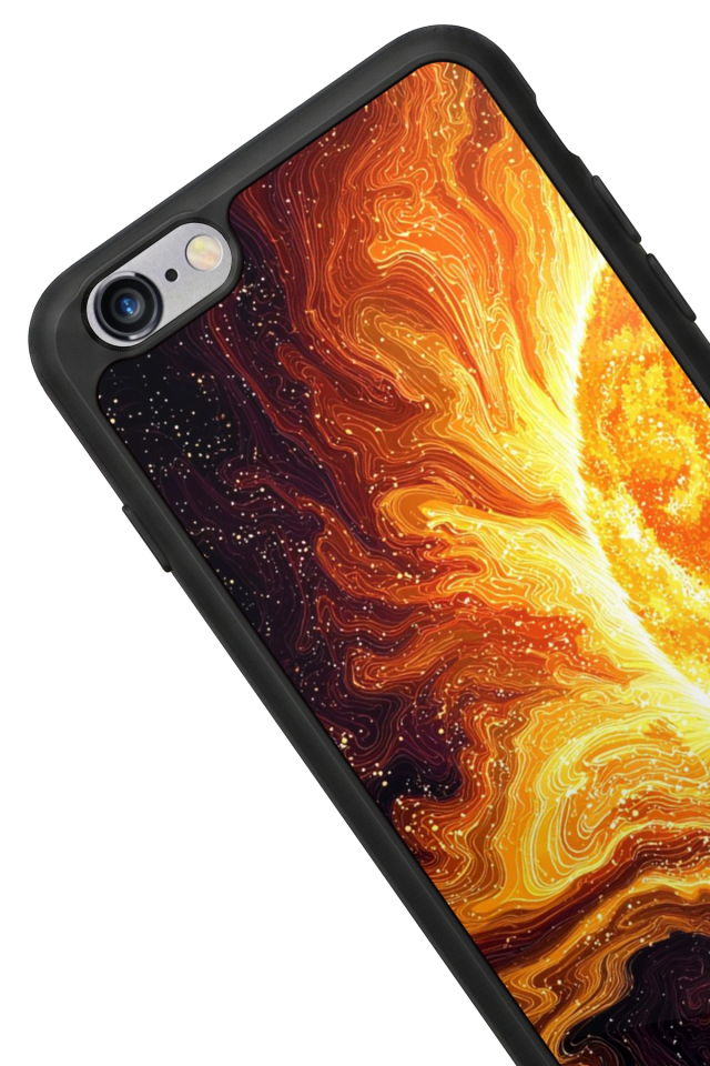 iPhone 6s Plus Uyumlu Güneş Tasarımlı Glossy Premium Kılıf