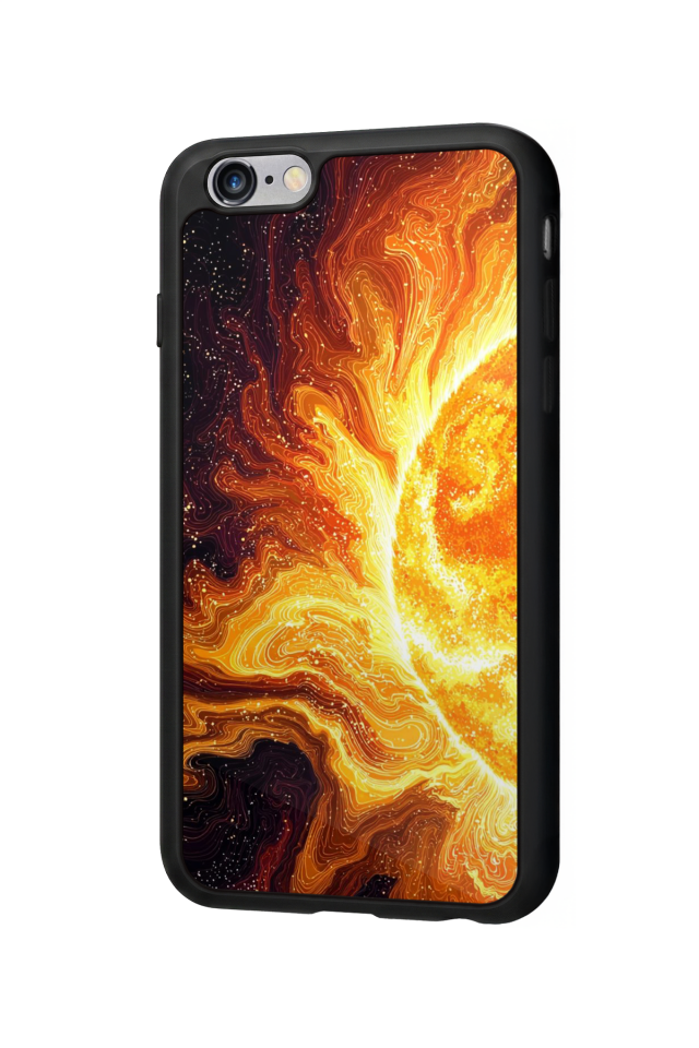 iPhone 6s Plus Uyumlu Güneş Tasarımlı Glossy Premium Kılıf