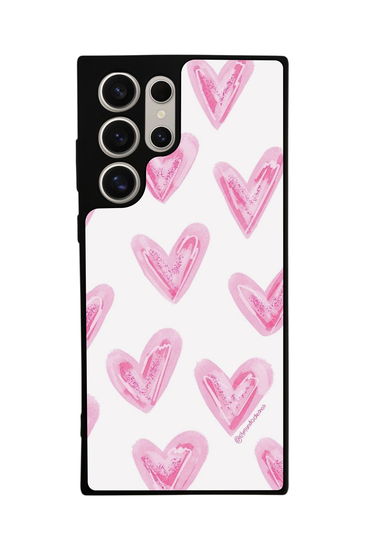 Samsung Galaxy S24 Ultra Uyumlu Kalp Love Tasarımlı Glossy Premium Kılıf