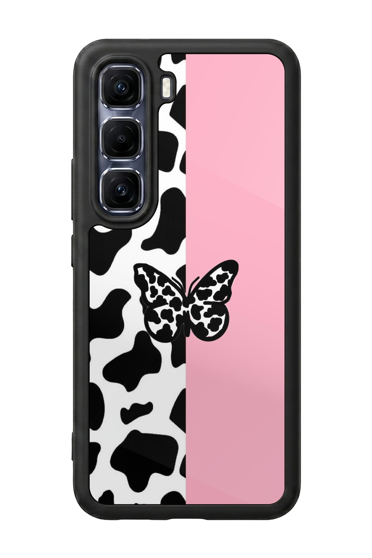 Infinix Hot 60 Pro Plus Uyumlu Kelebek Tasarımlı Glossy Premium Kılıf