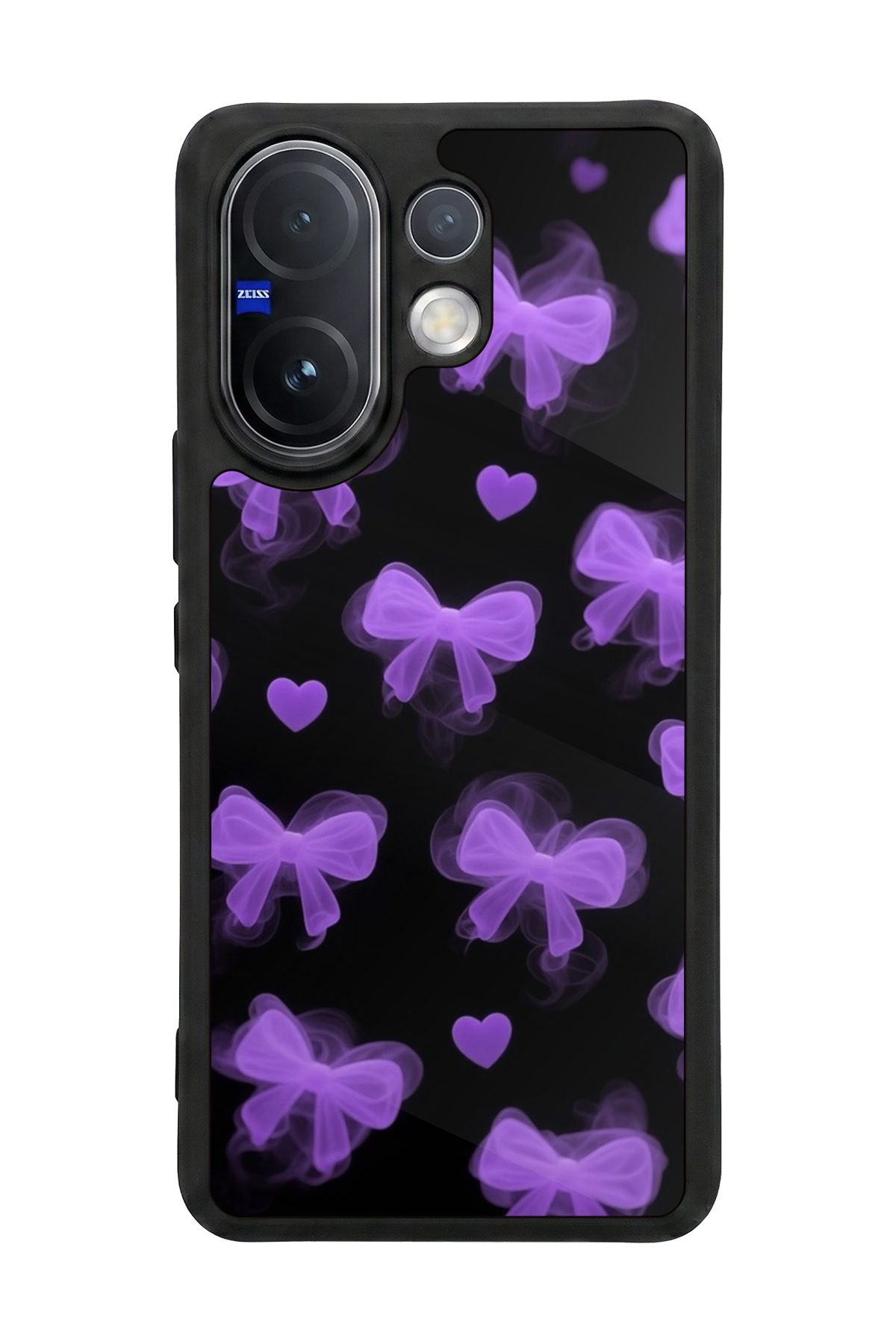 Vivo V60 Uyumlu Kurdele Tasarımlı Glossy Premium Kılıf