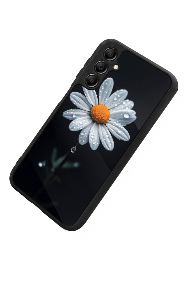 Samsung Galaxy A14 Uyumlu Papatya Tasarımlı Glossy Premium Kılıf