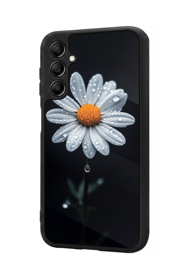 Samsung Galaxy A14 Uyumlu Papatya Tasarımlı Glossy Premium Kılıf