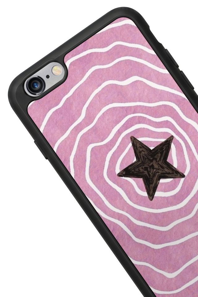 iPhone 6 Plus Uyumlu Retro Yildizlar Tasarımlı Glossy Premium Kılıf