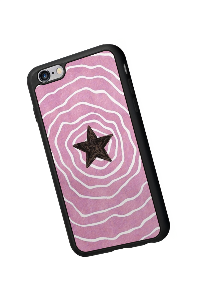 iPhone 6 Plus Uyumlu Retro Yildizlar Tasarımlı Glossy Premium Kılıf