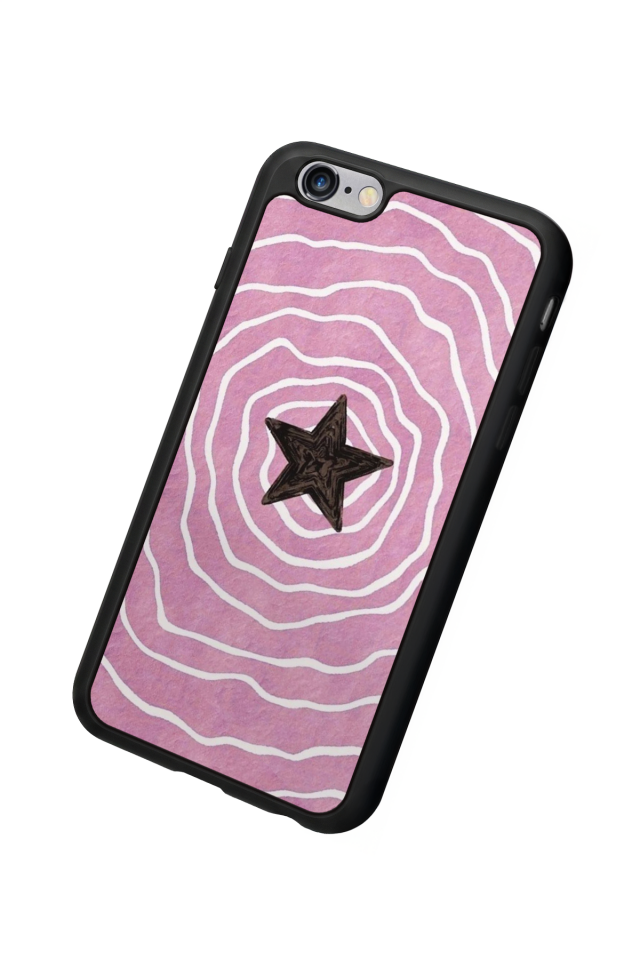 iPhone 6 Plus Uyumlu Retro Yildizlar Tasarımlı Glossy Premium Kılıf