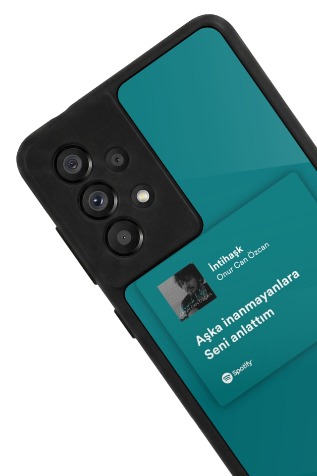 Samsung Galaxy A73 Uyumlu Sarki Sozleri Tasarımlı Glossy Premium Kılıf