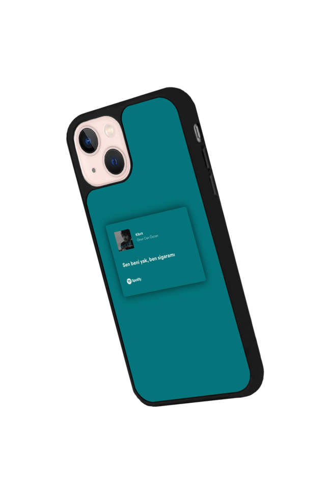 iPhone 14 Plus Uyumlu Sarki Sozleri Tasarımlı Glossy Premium Kılıf