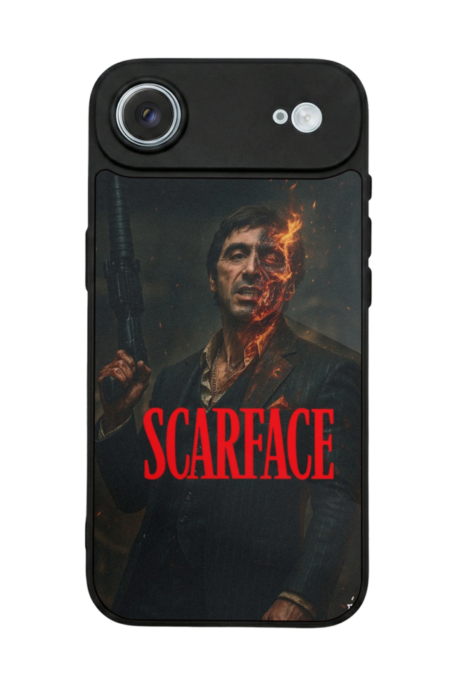 iPhone 17 Air Uyumlu Scarface Tasarımlı Glossy Premium Kılıf
