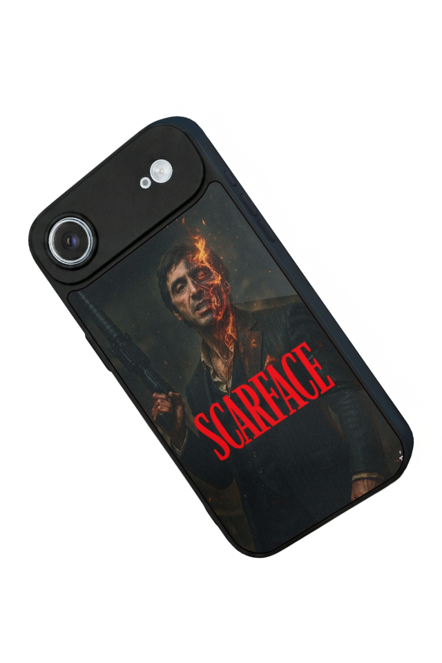 iPhone 17 Air Uyumlu Scarface Tasarımlı Glossy Premium Kılıf