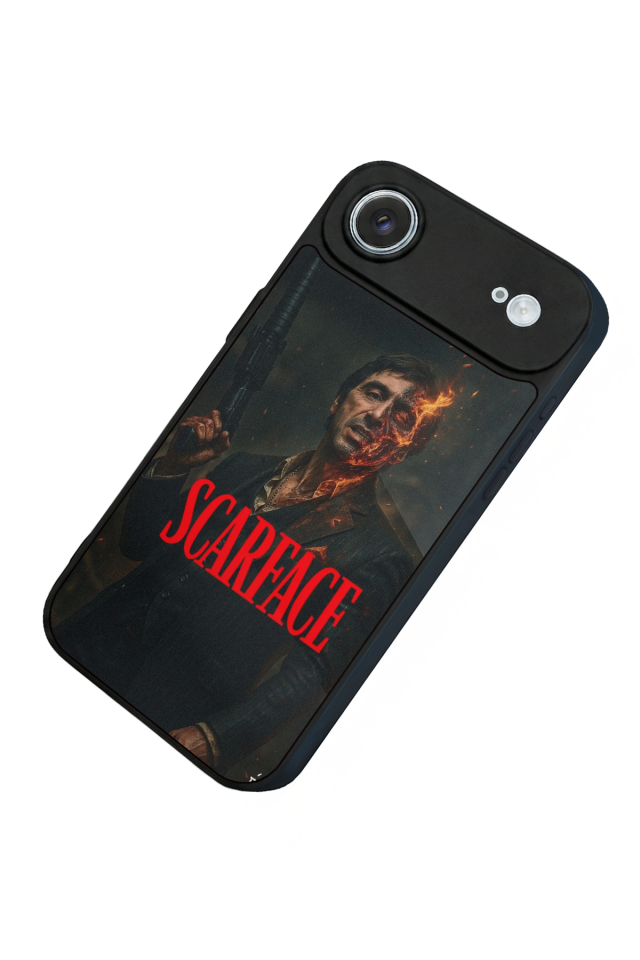 iPhone 17 Air Uyumlu Scarface Tasarımlı Glossy Premium Kılıf