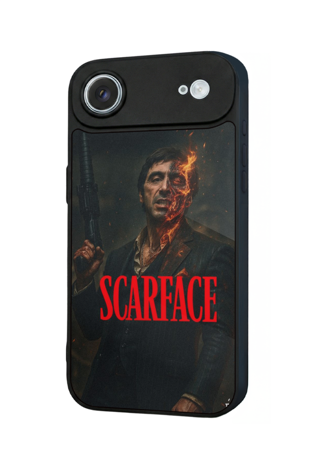 iPhone 17 Air Uyumlu Scarface Tasarımlı Glossy Premium Kılıf