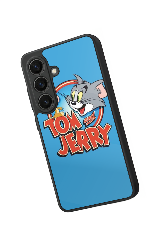 Samsung Galaxy S26 Uyumlu Tom And Jerry Tasarımlı Glossy Premium Kılıf
