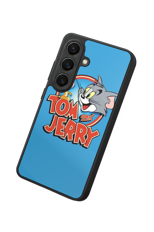 Samsung Galaxy S26 Uyumlu Tom And Jerry Tasarımlı Glossy Premium Kılıf