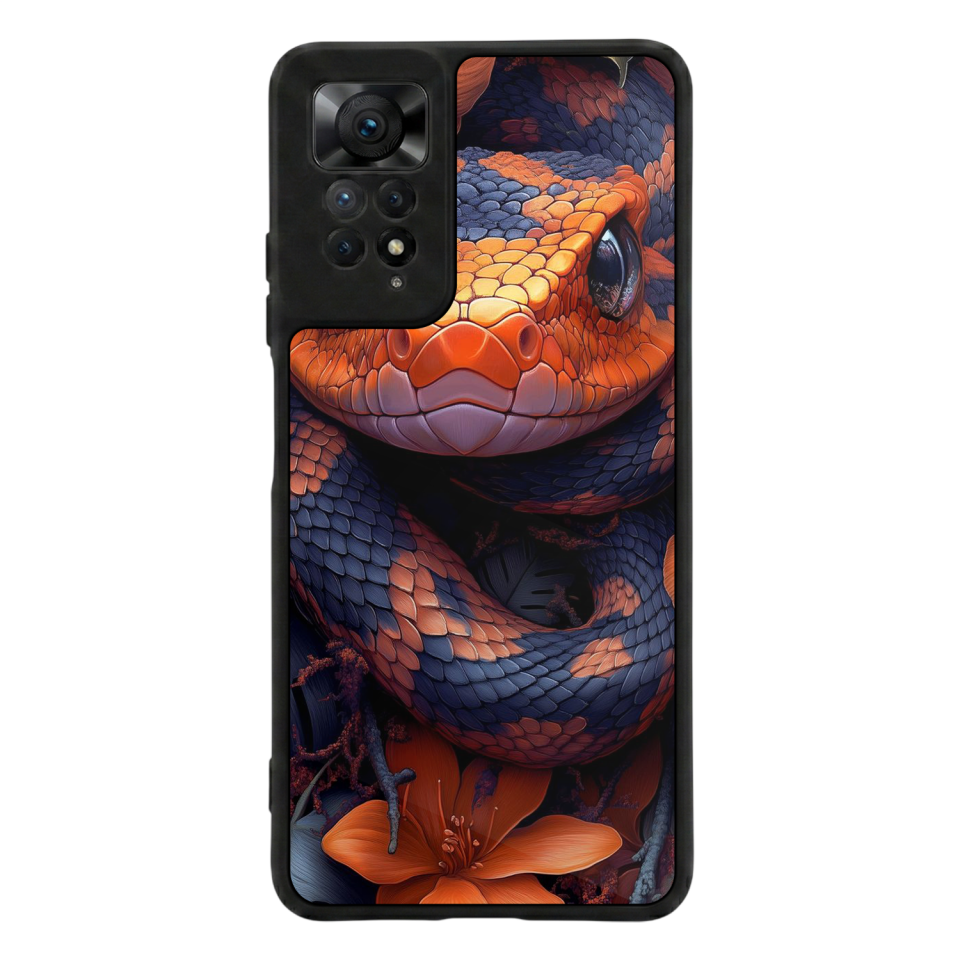 Xiaomi Redmi Note 11 Pro Uyumlu Yılan Tasarımlı Glossy Premium Kılıf