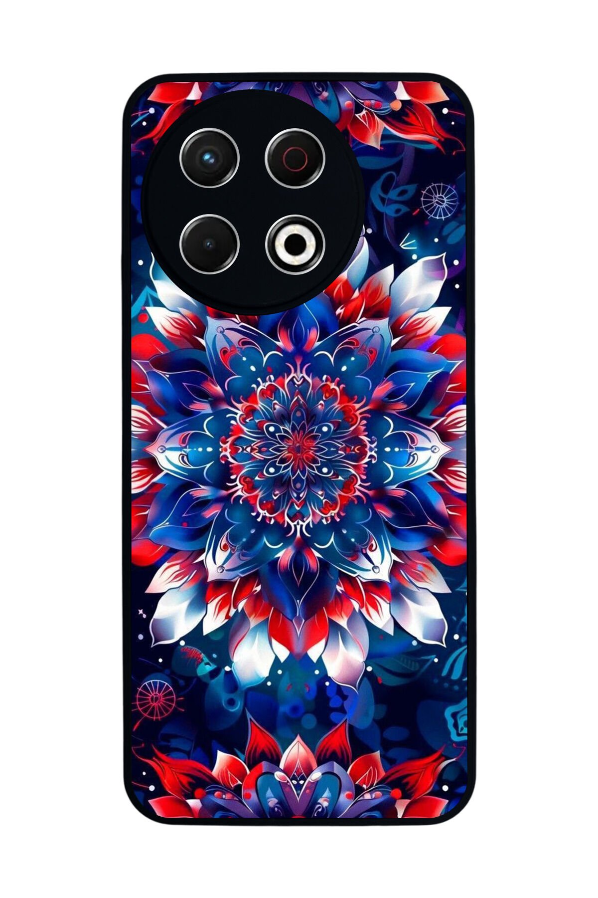 Tecno Spark 30 Pro Uyumlu Mandala Tasarımlı Glossy Premium Kılıf