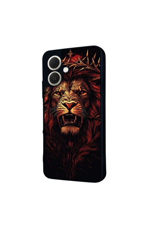 Tecno Spark GO 2 Uyumlu Aslan Tasarımlı Glossy Premium Kılıf