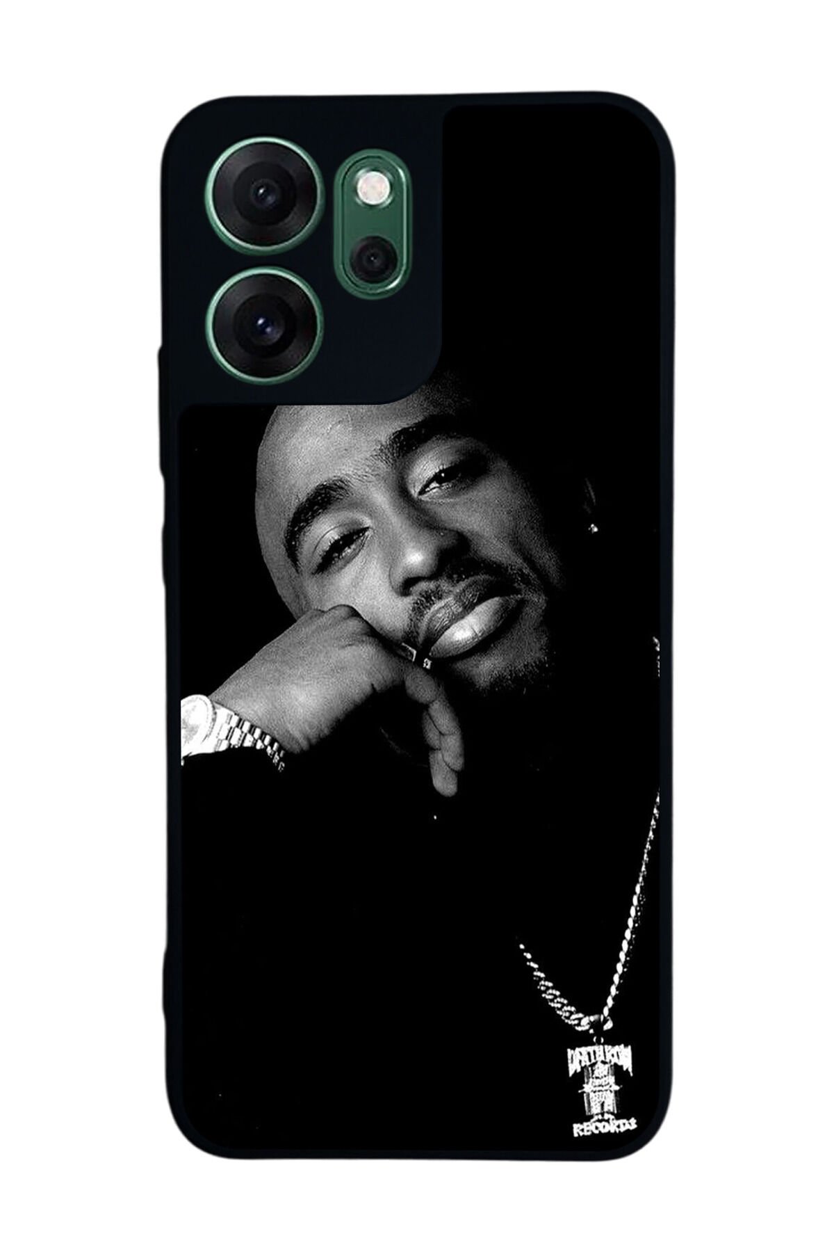Oppo Reno 14F Uyumlu Tupac Tasarımlı Glossy Premium Kılıf