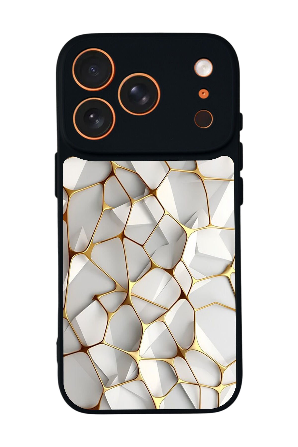 iPhone 17 Pro Max Uyumlu Mermer Marble Tasarımlı Glossy Premium Kılıf
