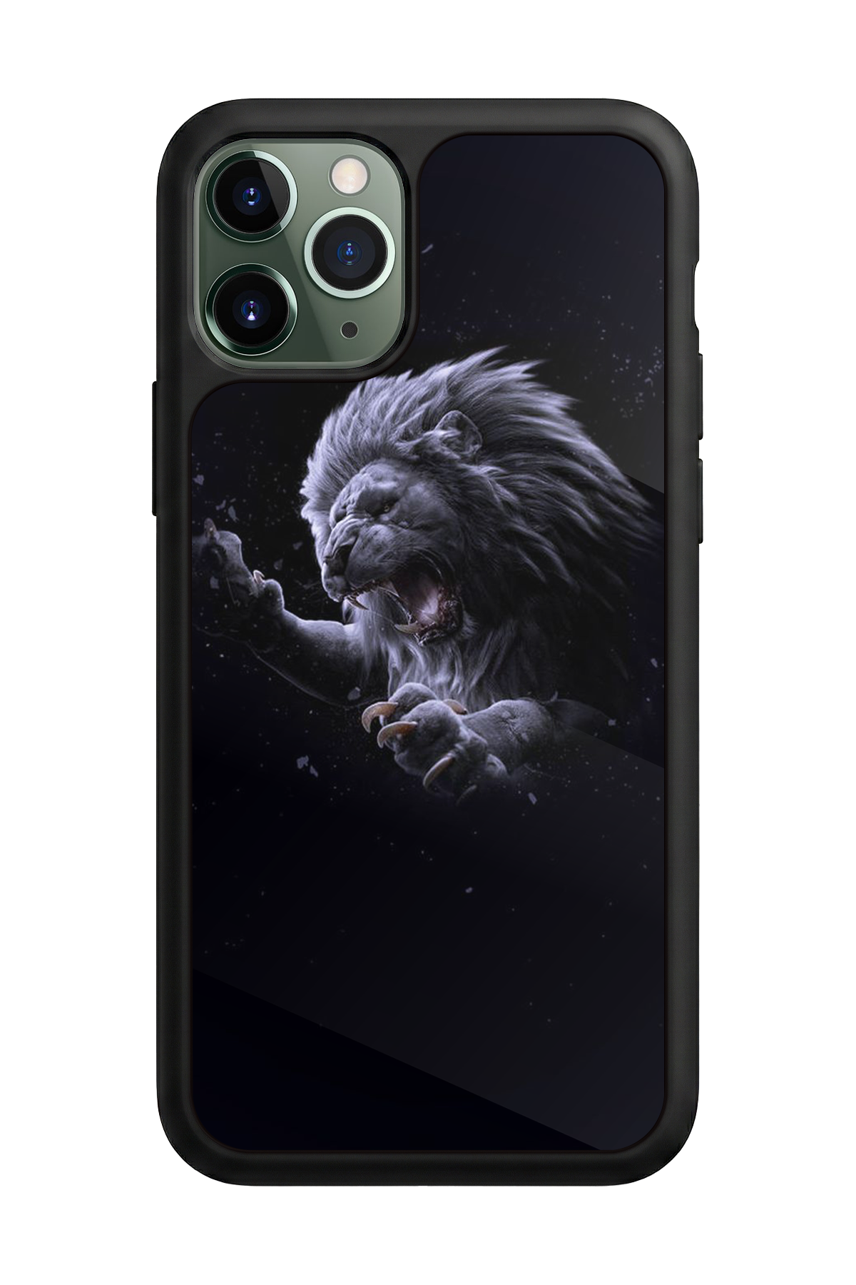 iPhone 11 Pro Max Uyumlu Aslan Tasarımlı Glossy Premium Kılıf