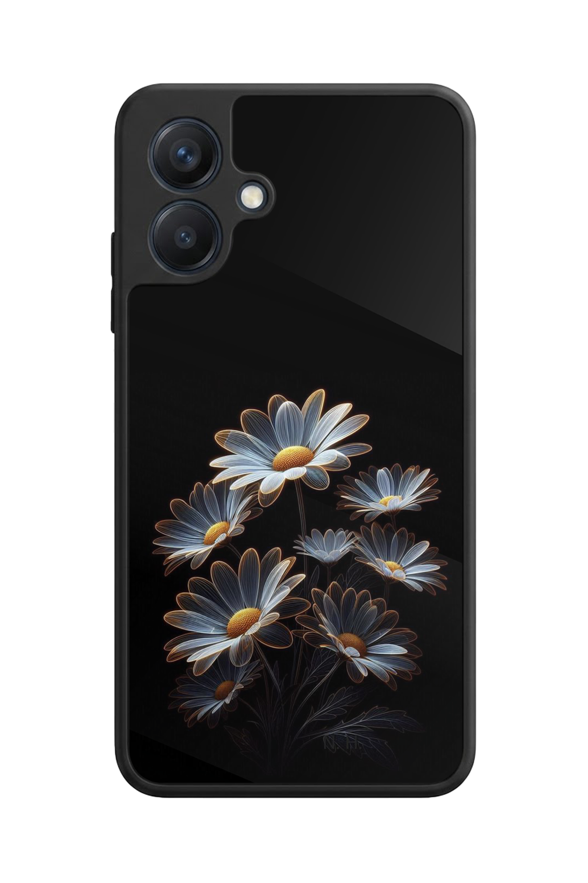 Samsung Galaxy A07 Uyumlu Cicek Tasarımlı Glossy Premium Kılıf