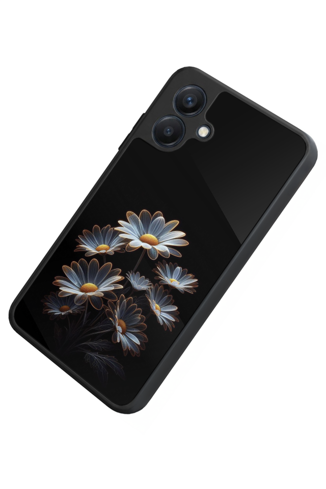 Samsung Galaxy A07 Uyumlu Cicek Tasarımlı Glossy Premium Kılıf