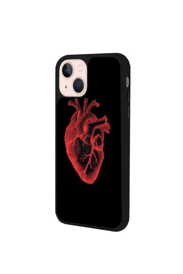 iPhone 14 Plus Uyumlu Kalp Love Tasarımlı Glossy Premium Kılıf