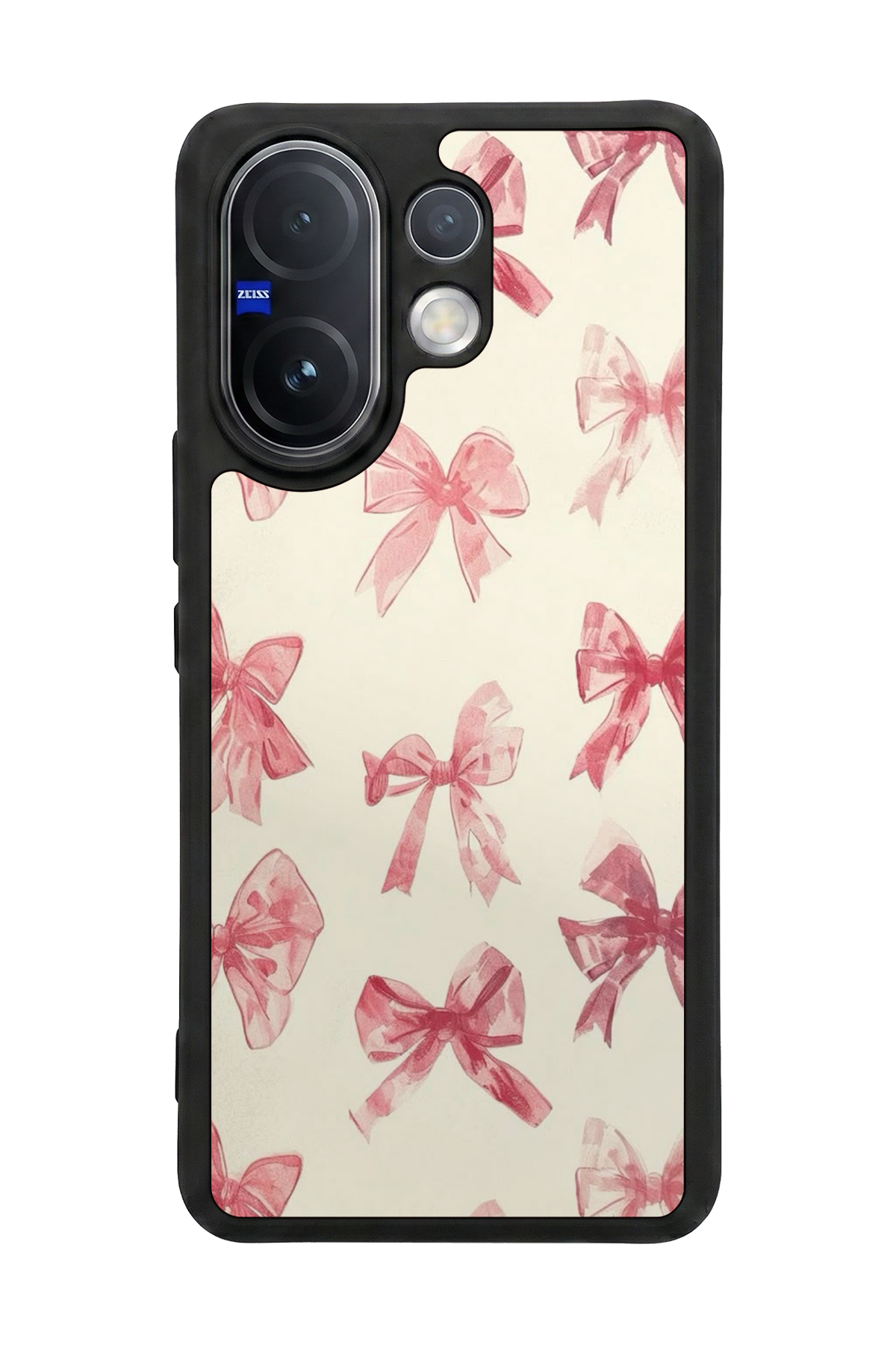 Vivo V60 Uyumlu Kurdele Tasarımlı Glossy Premium Kılıf