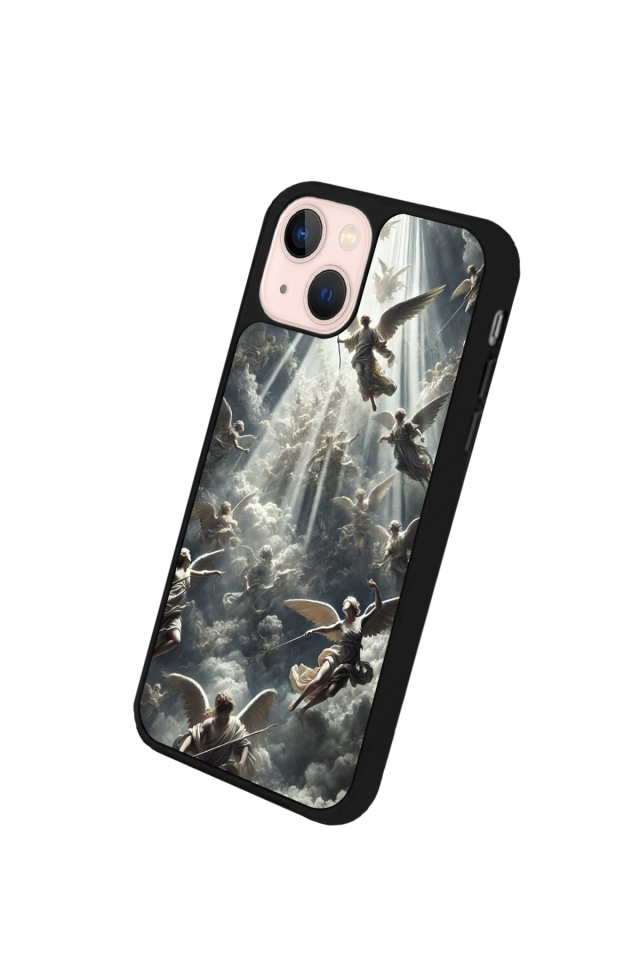 iPhone 15 Plus Uyumlu Melek Tasarımlı Glossy Premium Kılıf