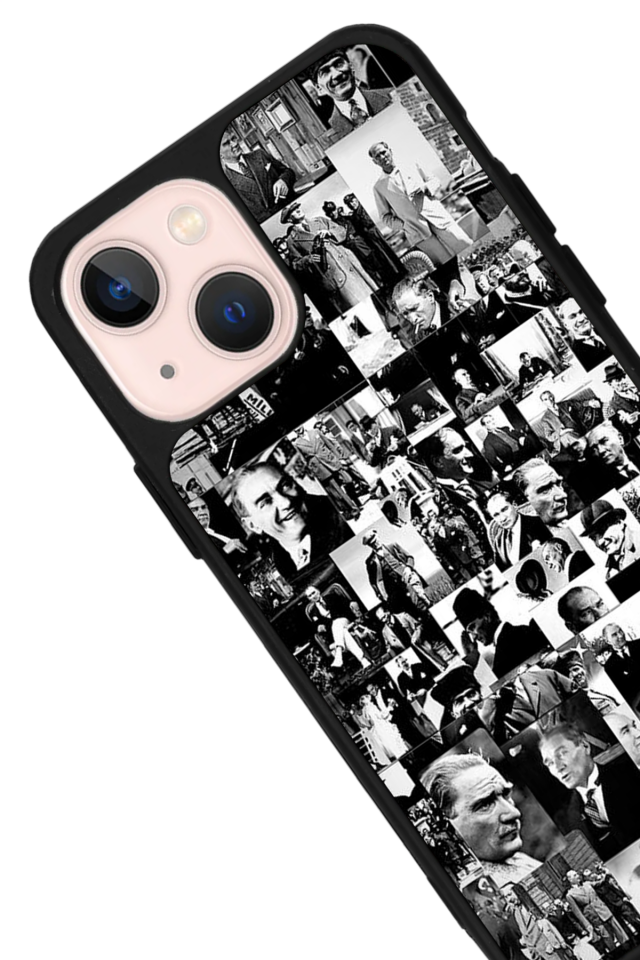 iPhone 13 Mini Uyumlu Mustafa Kemal Ataturk Tasarımlı Glossy Premium Kılıf