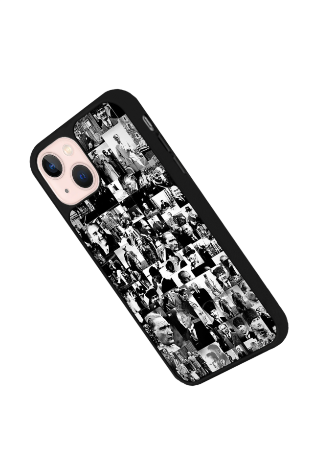 iPhone 13 Mini Uyumlu Mustafa Kemal Ataturk Tasarımlı Glossy Premium Kılıf