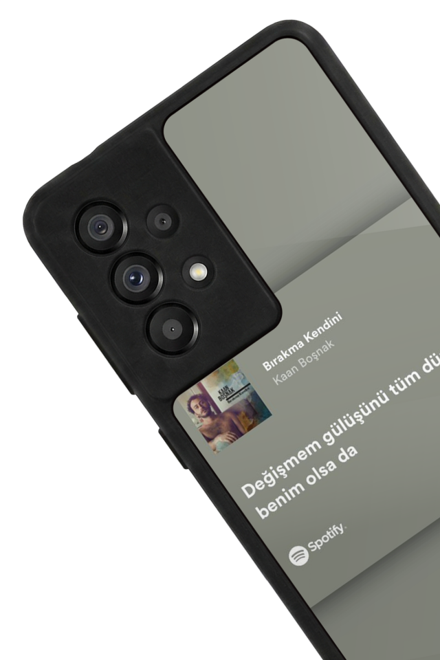 Samsung Galaxy A73 Uyumlu Sarki Sozleri Tasarımlı Glossy Premium Kılıf