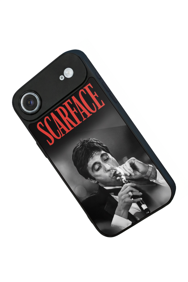 iPhone 17 Air Uyumlu Scarface Tasarımlı Glossy Premium Kılıf