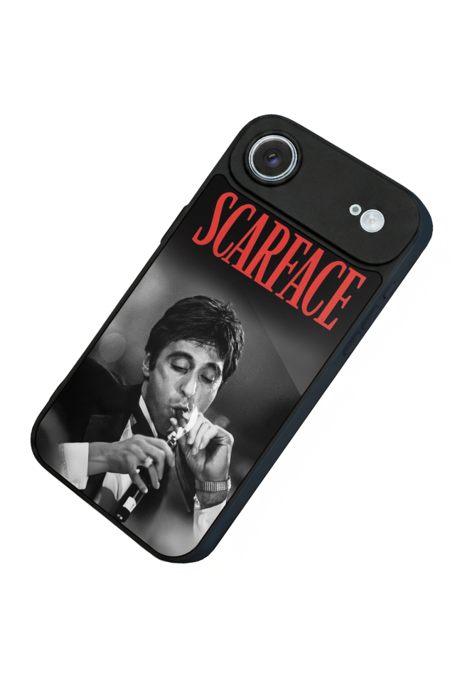iPhone 17 Air Uyumlu Scarface Tasarımlı Glossy Premium Kılıf