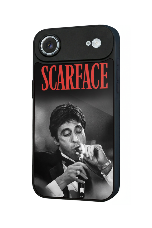 iPhone 17 Air Uyumlu Scarface Tasarımlı Glossy Premium Kılıf