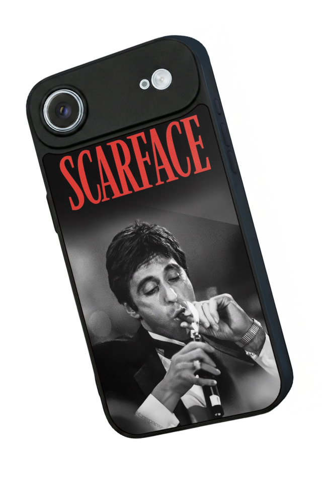 iPhone 17 Air Uyumlu Scarface Tasarımlı Glossy Premium Kılıf