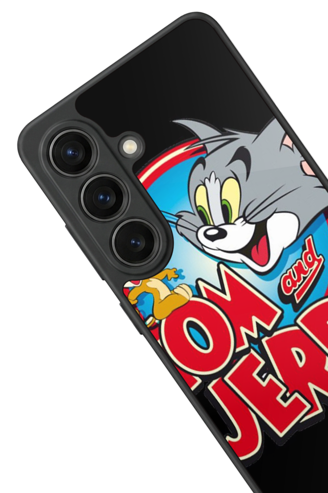 Samsung Galaxy S26 Uyumlu Tom And Jerry Tasarımlı Glossy Premium Kılıf