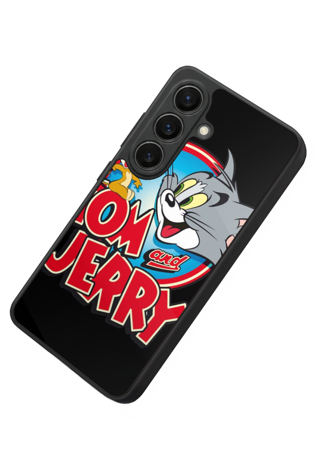 Samsung Galaxy S26 Uyumlu Tom And Jerry Tasarımlı Glossy Premium Kılıf