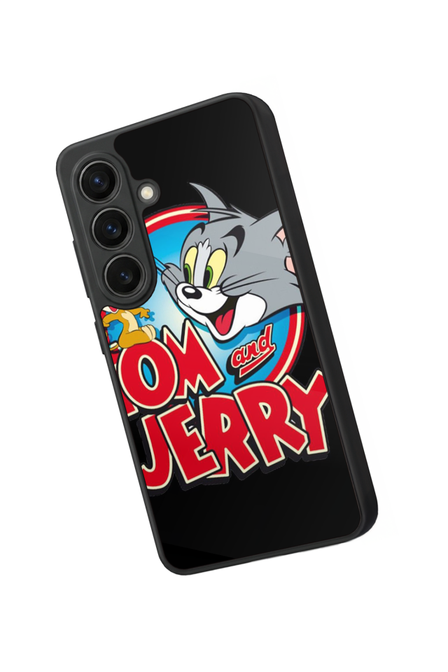 Samsung Galaxy S26 Uyumlu Tom And Jerry Tasarımlı Glossy Premium Kılıf