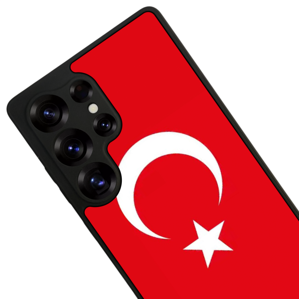 Samsung Galaxy S25 Ultra Uyumlu Türk Bayragi Tasarımlı Glossy Premium Kılıf